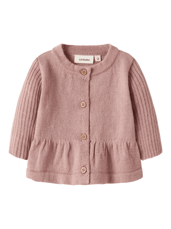 Nomo Nia Wool Ls Knit Cardigan - Fawn