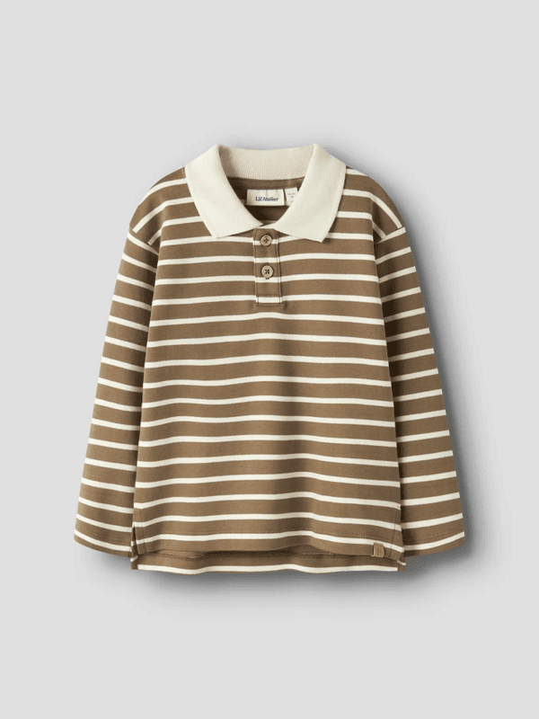 Limia Loose Polo Top - Kangaroo Turtledove 